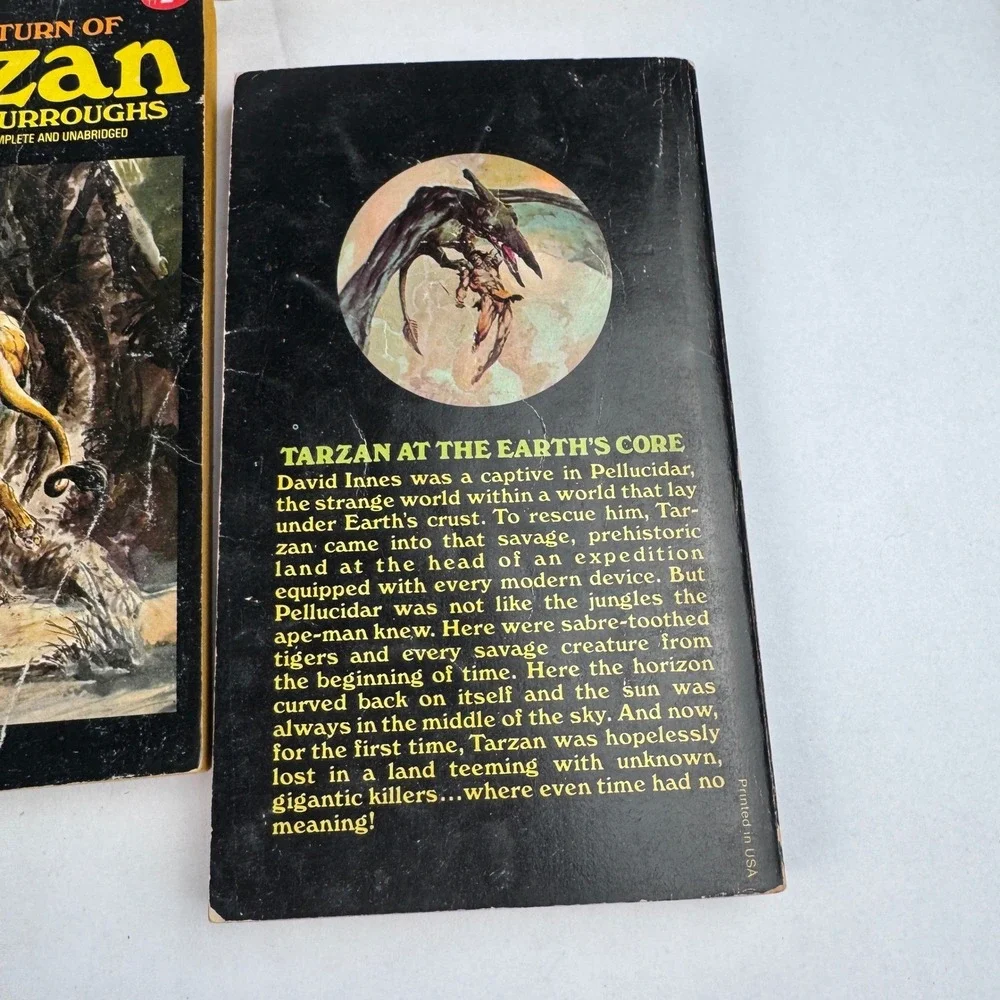 Edgar Rice Burrohghs Lot of 10 Paperback Vintage Tarzan Books